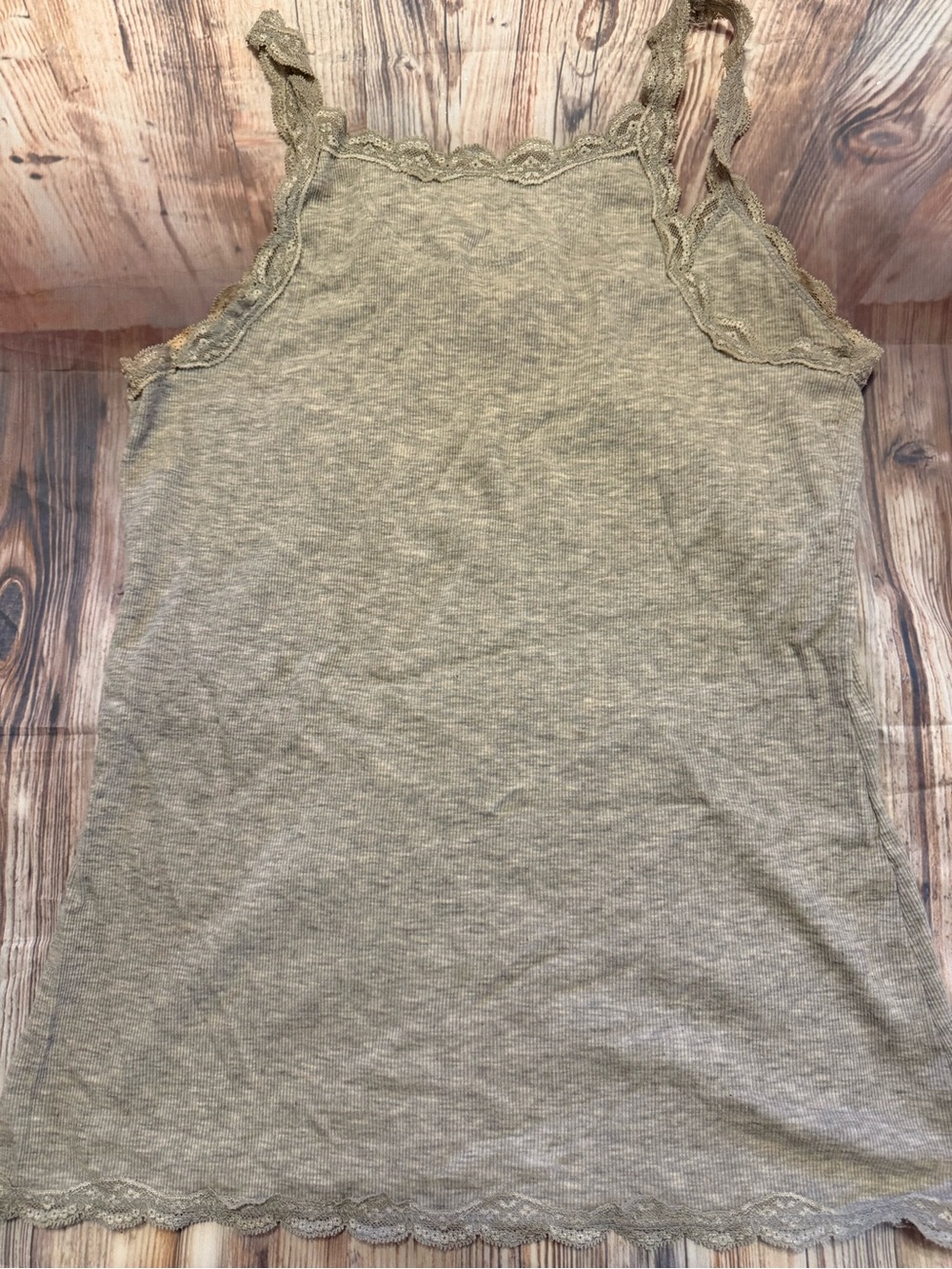 ASO Elena Gilbert Converse Rider Lace-Trim Ribbed Tank Top - Picture 4 of 6